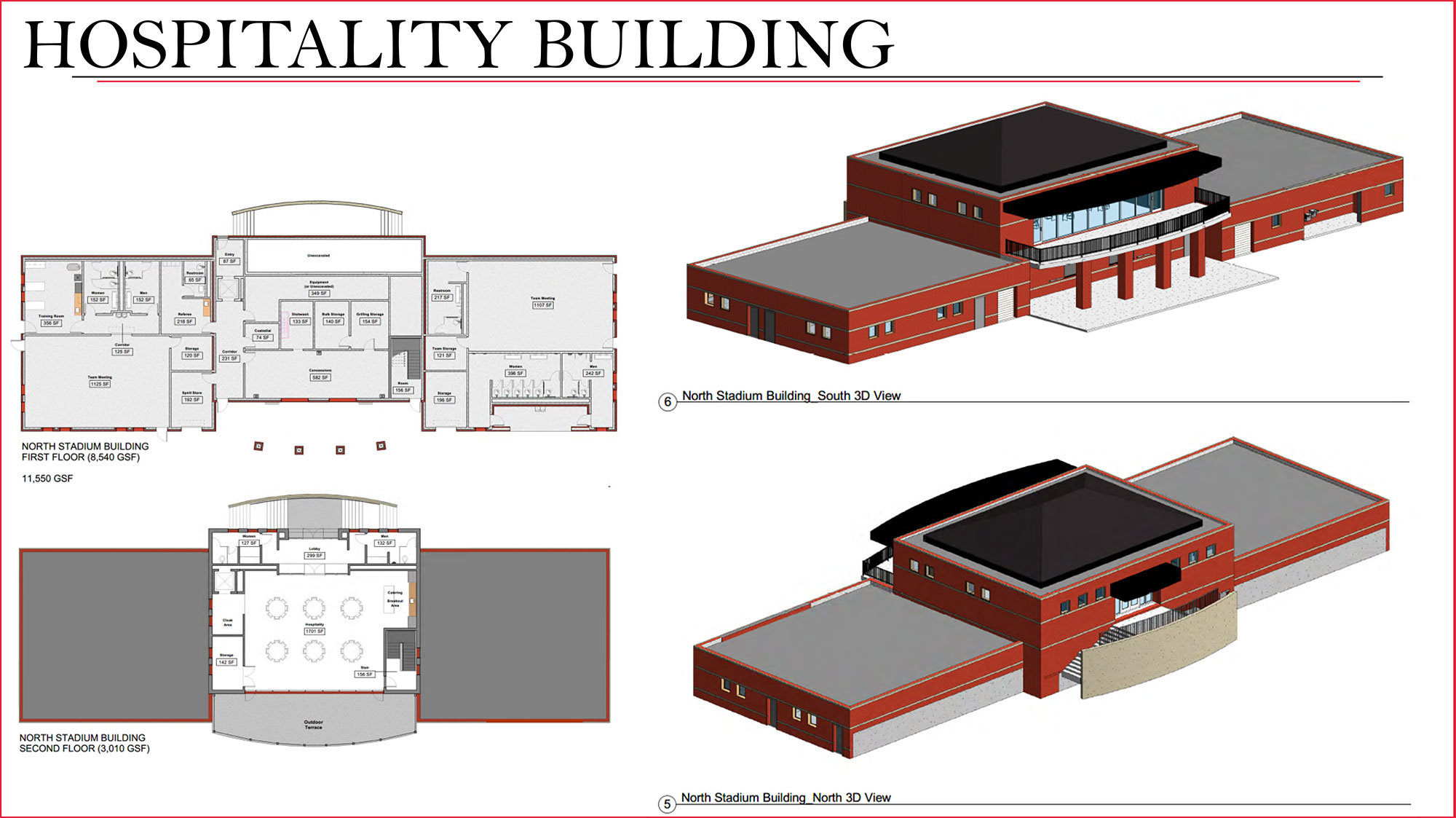 Benet Stadium hospitality building